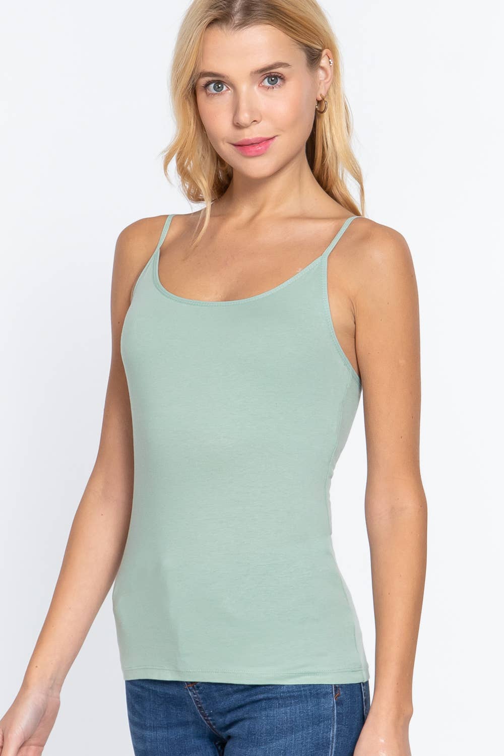42POPS - Wholesale Camisole - Women's - ",.._ Basic cami slim fit w/ shelf bra18