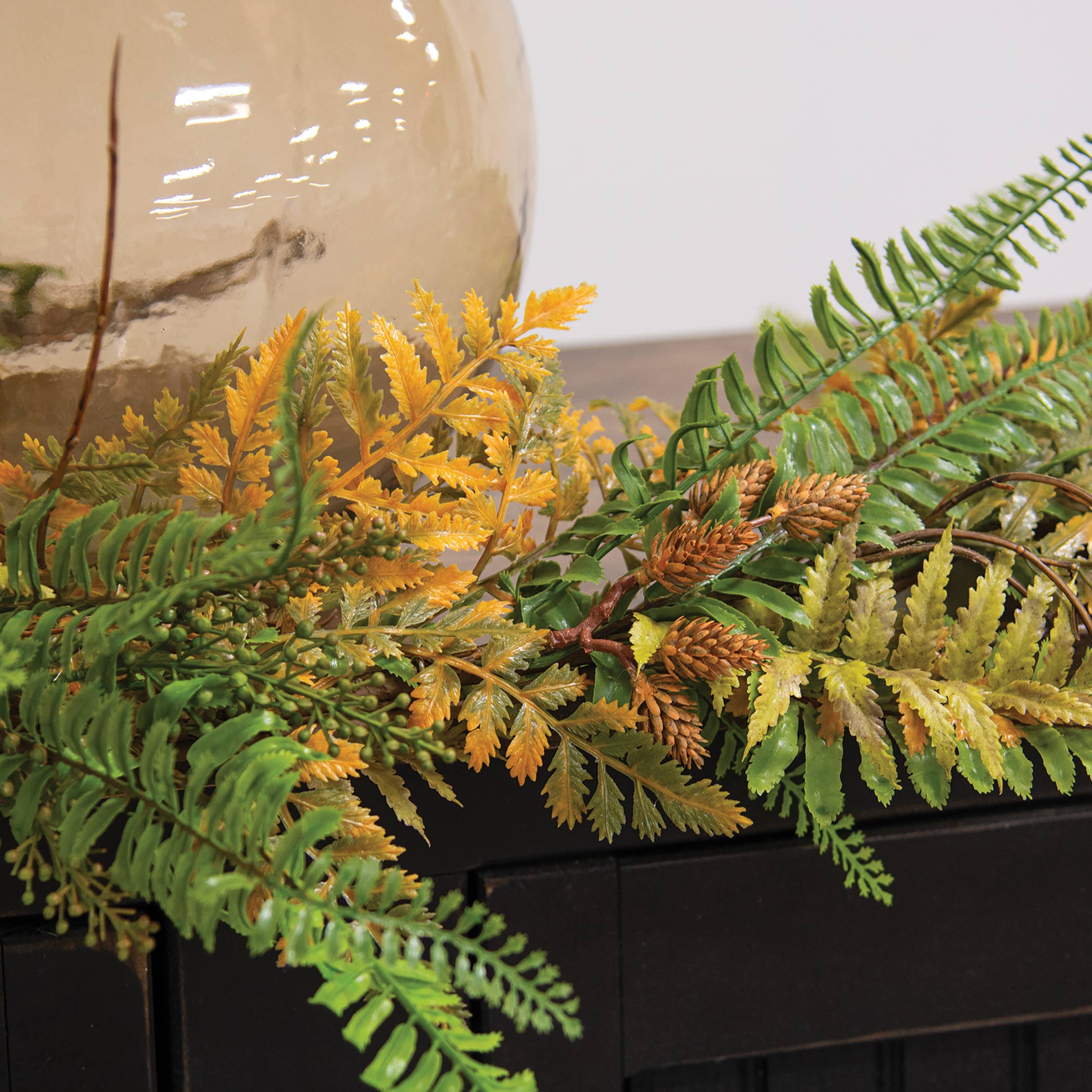 Saybrook Lane - Wholesale Bunting/Garland - Fall Wetland Fern & Wheat Garland - 4 Ft.2