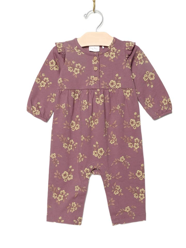Combinaison à manches papillon - Orchid Blooms pour la vente par City Mouse Studio