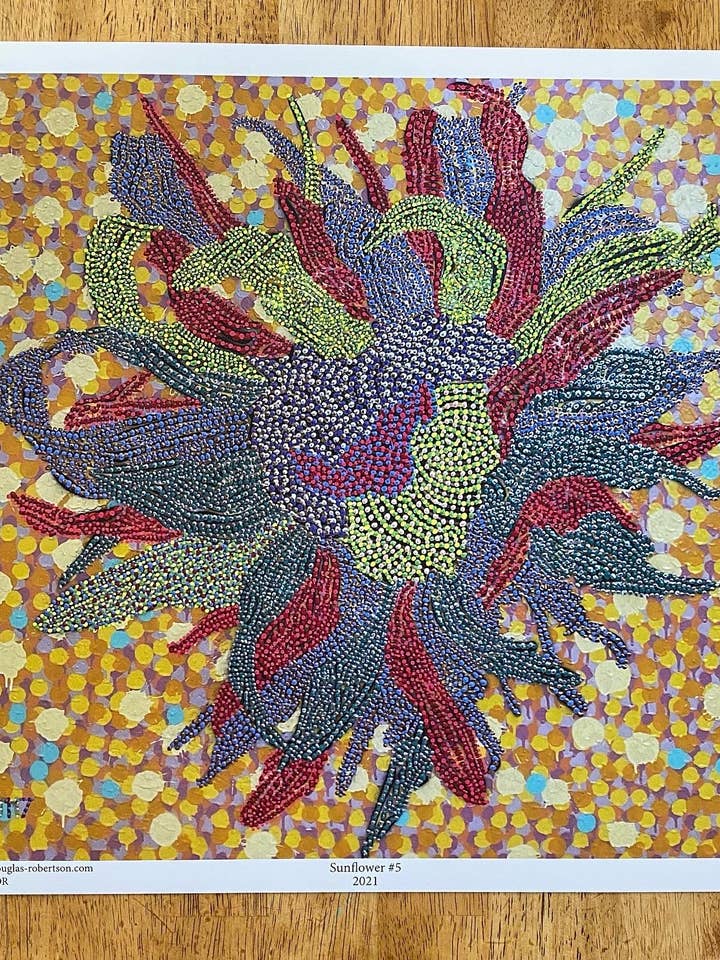 Sunflower #5 for wholesale by Fringe Art Collective
