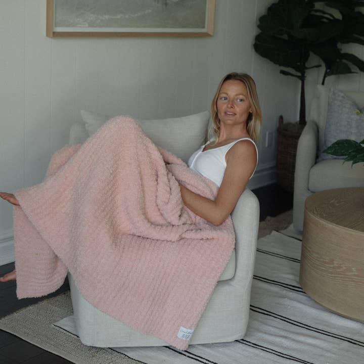 Local Beach - Wholesale Throw Blanket - Solid Ribbed Luxe Home Cozy Blanket10