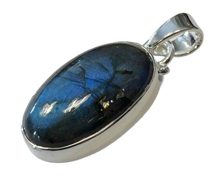 Crystal Magick Wholesale Ltd – wholesale Individual charm/pendant – Labradorite 925 Pendant Ellipse0