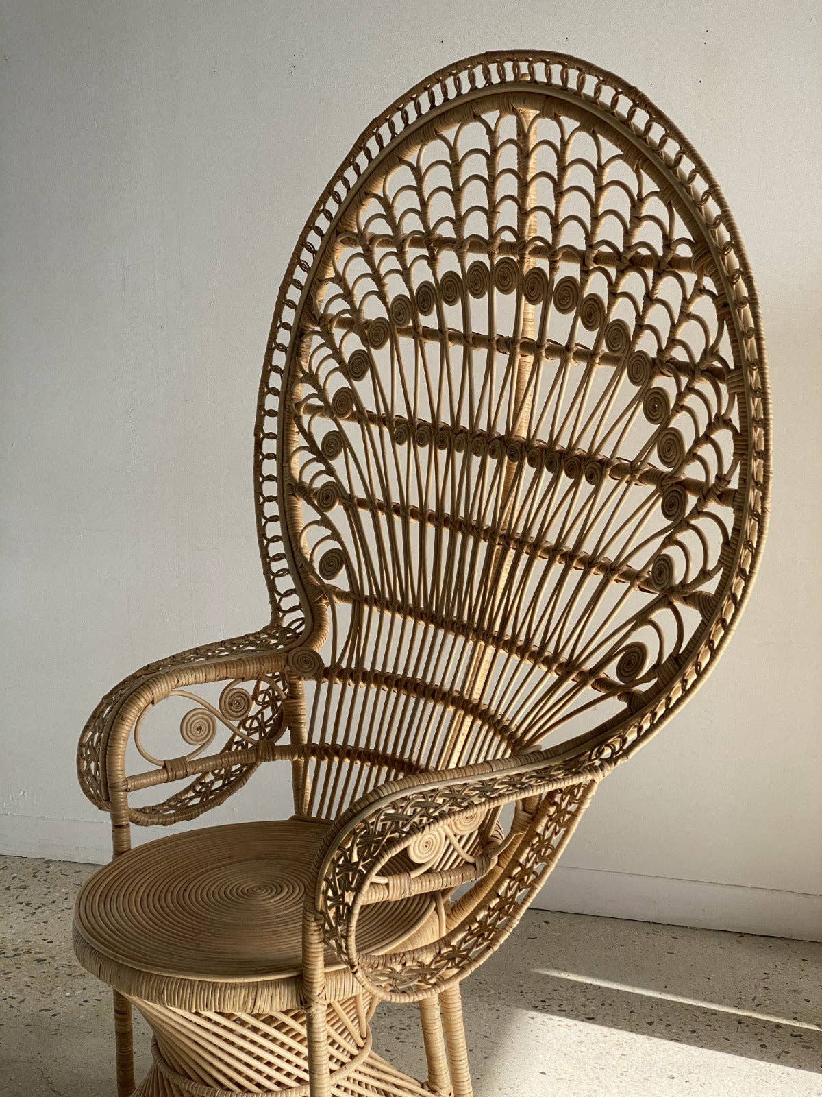 Office Objets - Wholesale Chair - Emmanuelle armchair in rattan with peacock patterns12