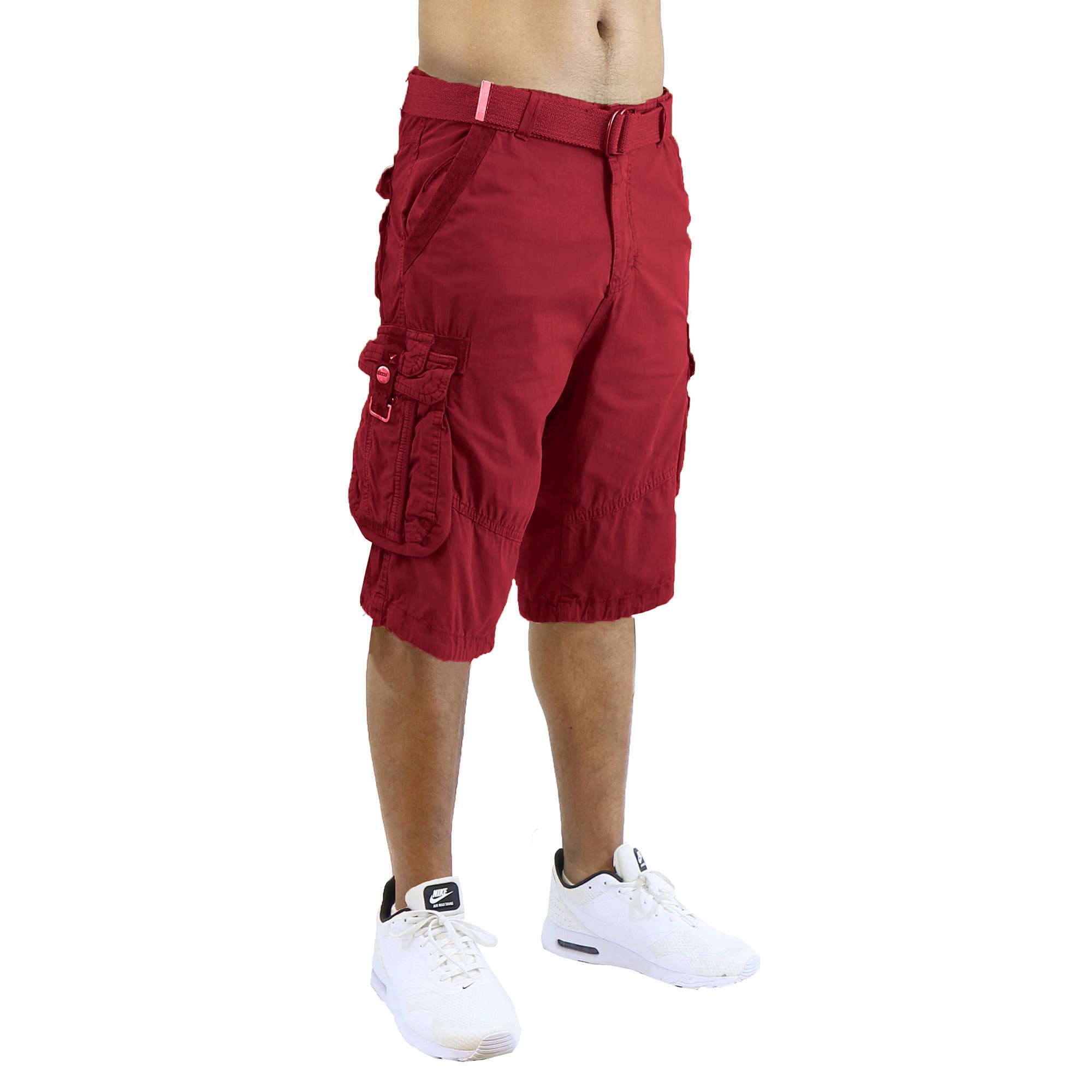 Galaxy By Harvic – wholesale Shorts – Men's – Men's Classic-Fit Distressed Belted Cargo Shorts13