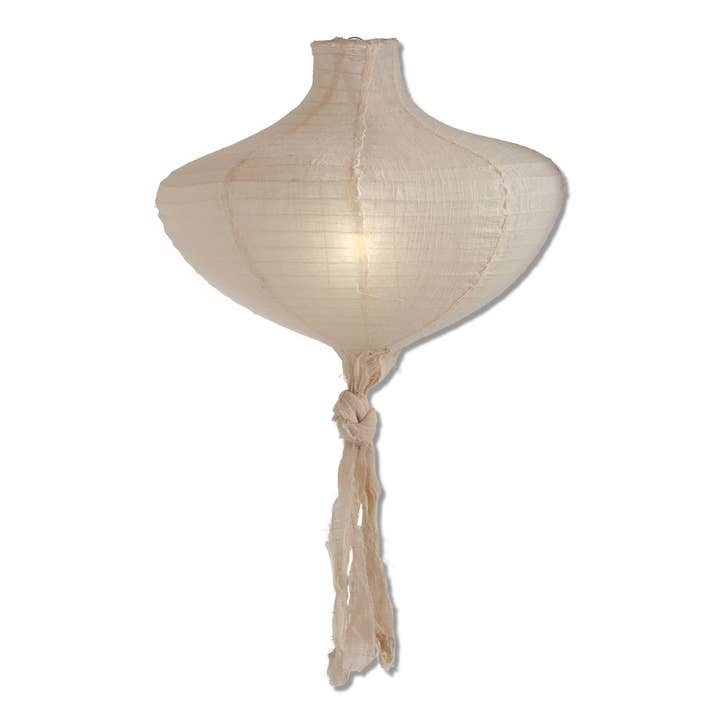 Kite Led Oval Hanging Lantern Natural Cotton Summer for wholesale by tag