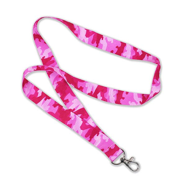 Pink Camo Lanyards 12 Pack for wholesale by Kipp Brothers