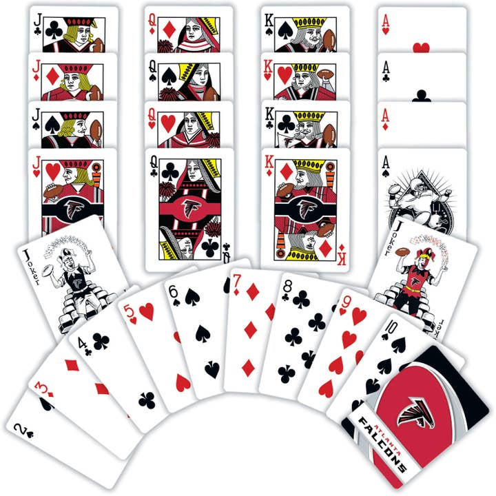 Masterpieces Puzzles - Wholesale Playing Cards - Atlanta Falcons Playing Cards1