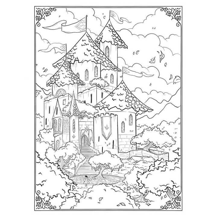 Simon & Schuster - Wholesale Coloring & Activity Book - Adult - Knights of Tayrealm Coloring Book by4