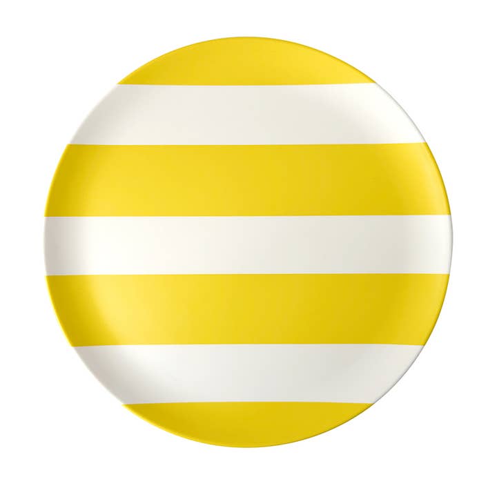 'Cabana' Yellow Stripe Side Plate - Set of 4 for wholesale by Xenia Taler
