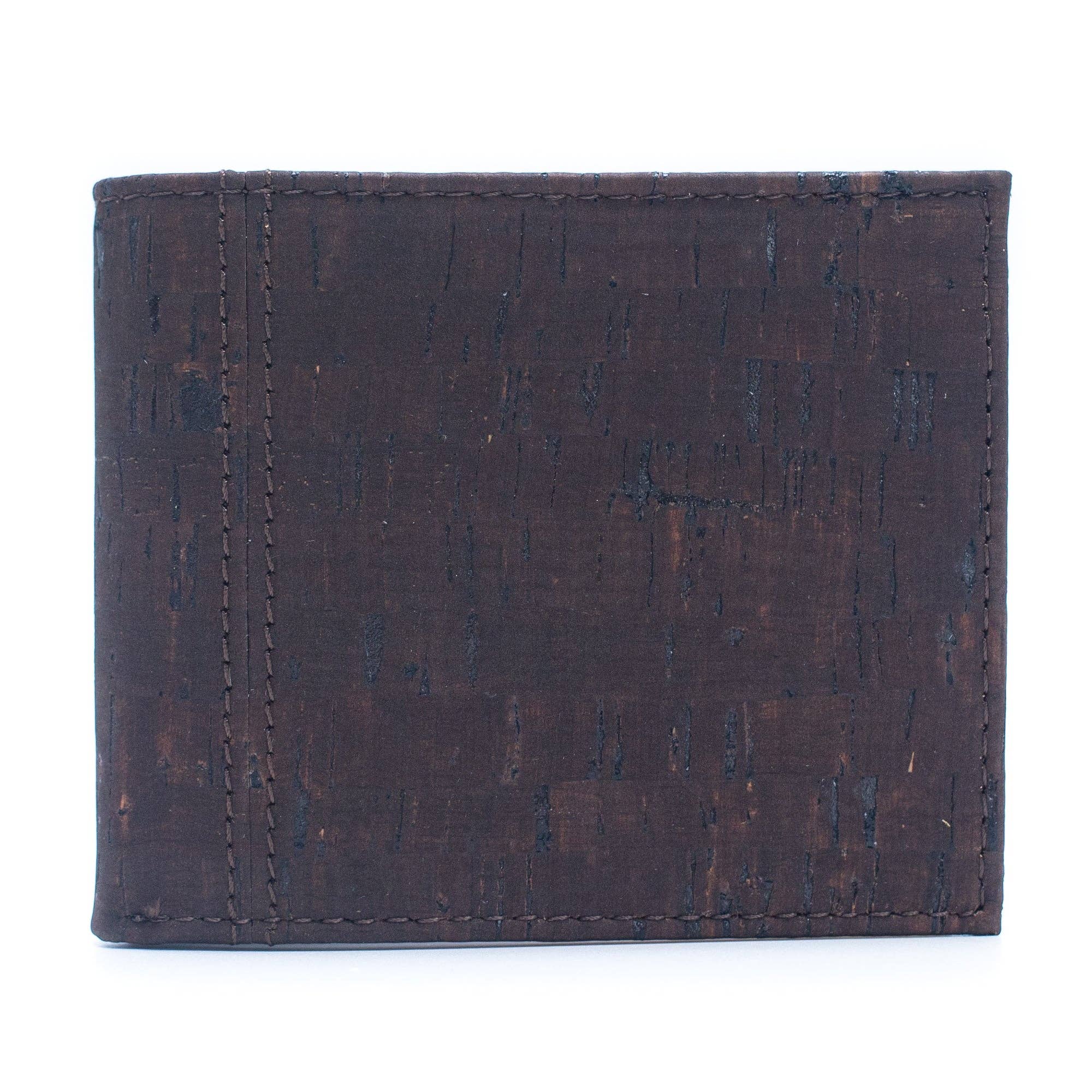 Meninas Bonitas Cork - Wholesale Wallet - Men's - Black and Brown cork slim card men wallet BAG-351-BD11