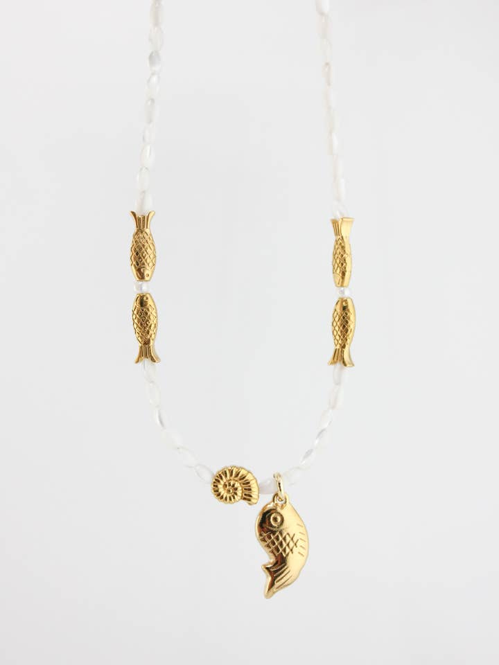 Golden Catch Necklace for wholesale by Cara O Sello Brand