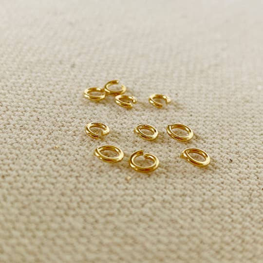 GoldFi - Wholesale Craft Supplies - 5 grams bag of 18k Gold Filled Jump Ring Size 3mm, 4mm, 5mm,