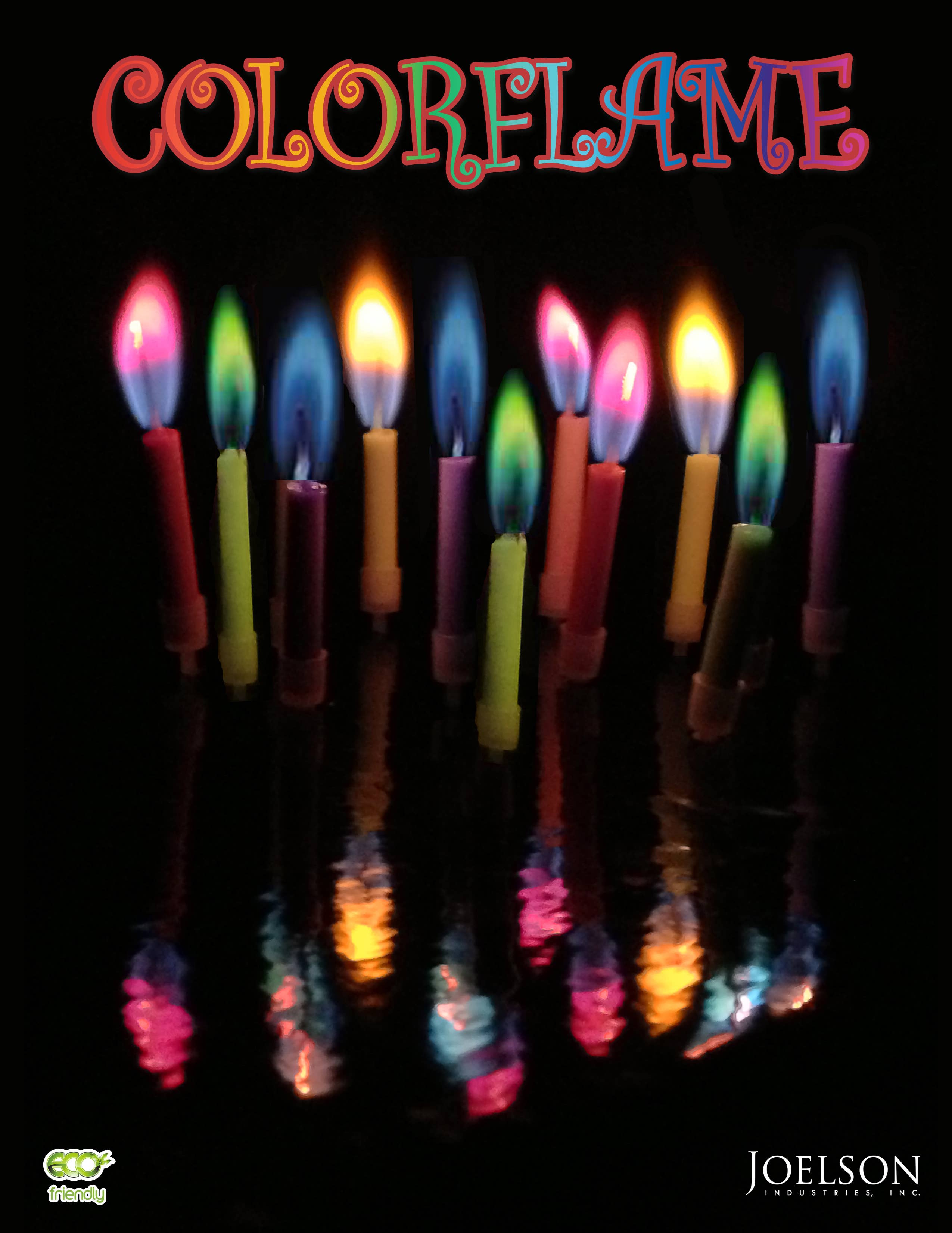 JII - Wholesale Cake Candle - Colorflame Birthday Candles in 26 Piece Counter Display29