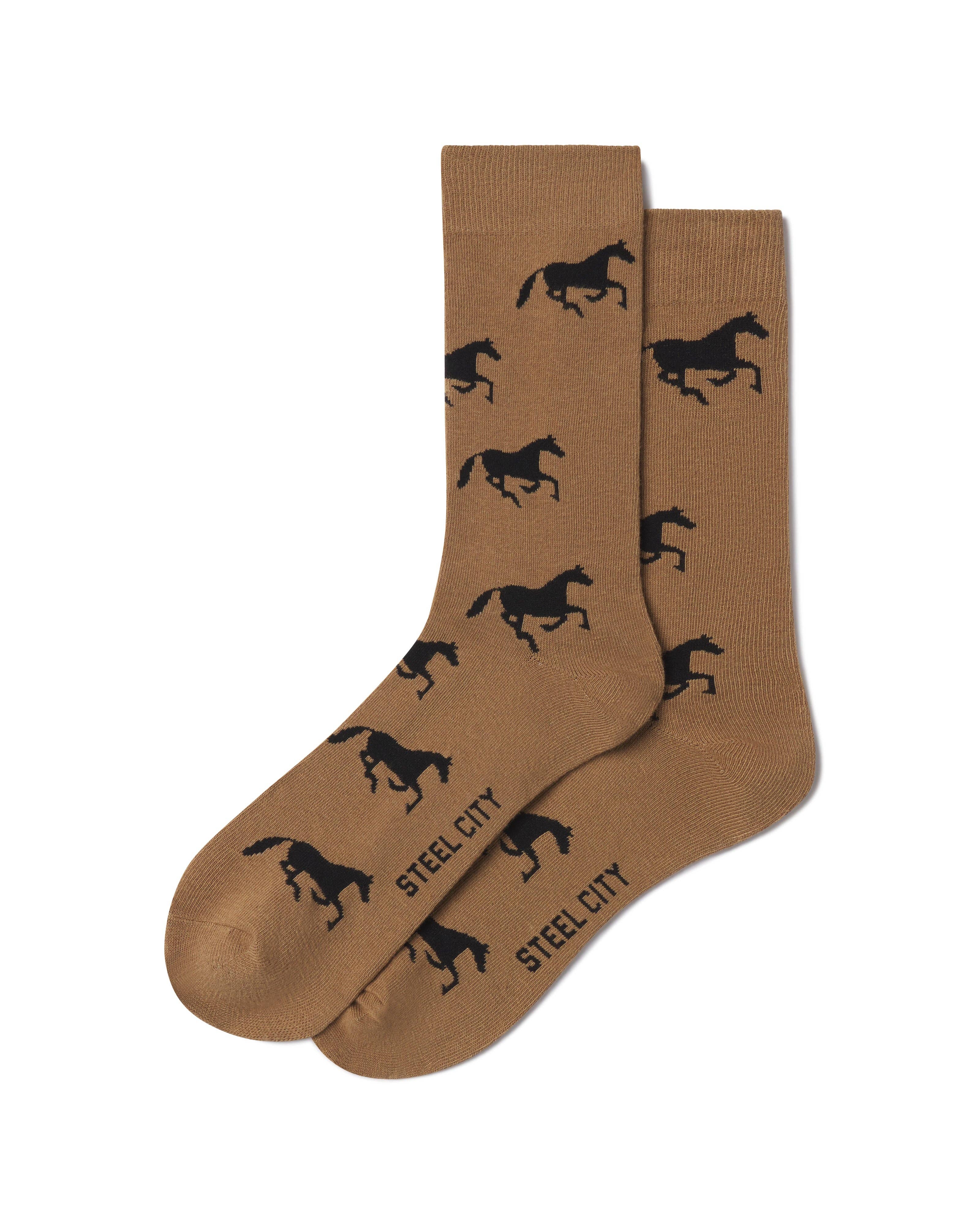 Brown Horse Socks for wholesale on Faire