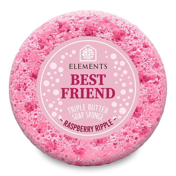 Best Friend Raspberry Ripple Soap Sponge for wholesale by Elements of Fragrance