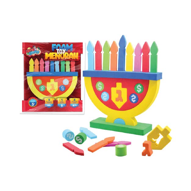 Ner Mitzvah - Wholesale Party Favor - Foam Menorah0