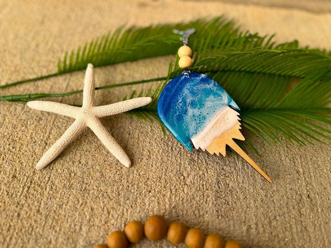 NMinnick Designs - Wholesale Ornament - Horseshoe Crab Ocean Resin Ornament10