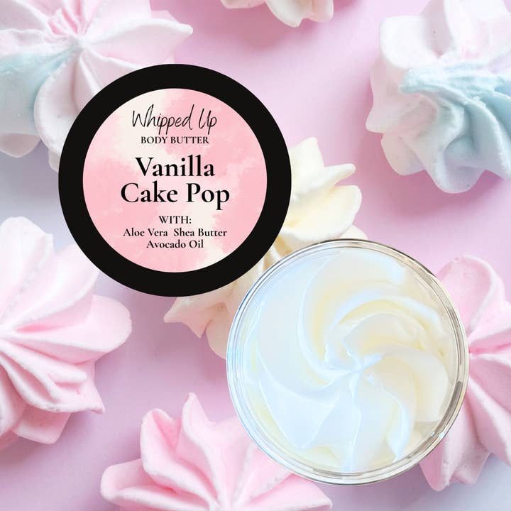 Whipped Up Bath and Body Co - Wholesale Body Balm/Butter - Vanilla Cake Pop Body Butter1