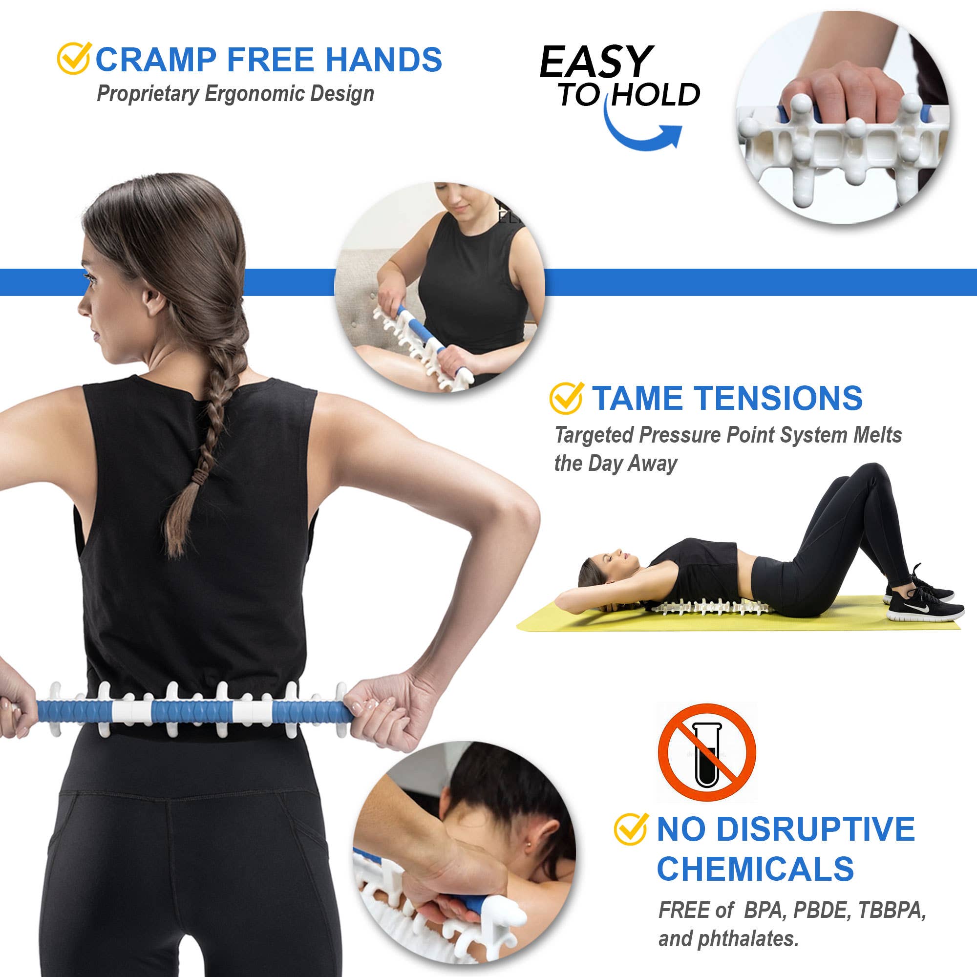 MINTBIOLOGY – Massajador corporal por atacado – Koa Elite ferramenta grande para massagem de fáscia - massageador para celulite9