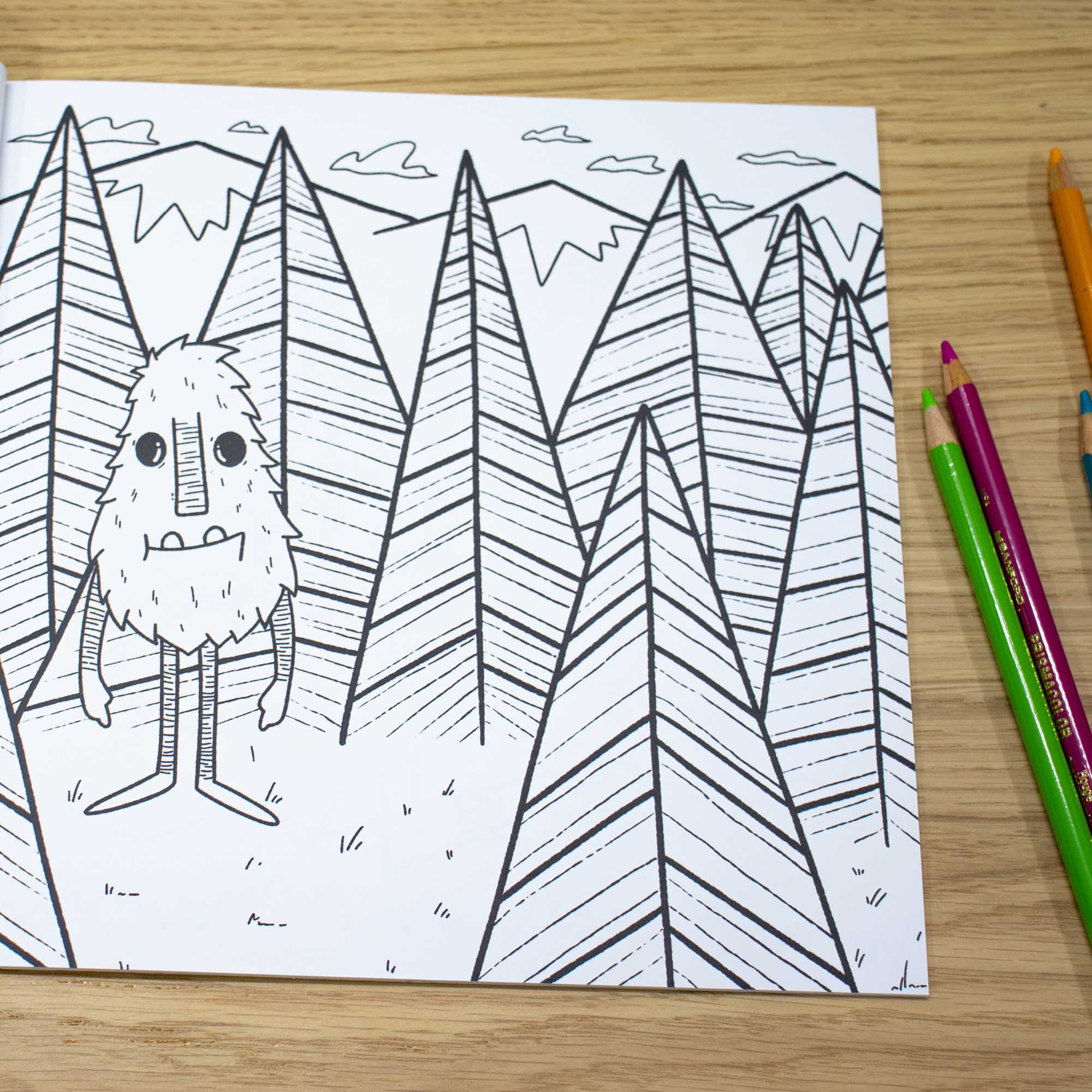 Hi, Hello There - Wholesale Coloring & Activity Book - Kids & Baby - Silly Monsters & Bigfoot Coloring Book - Fun for All Ages2