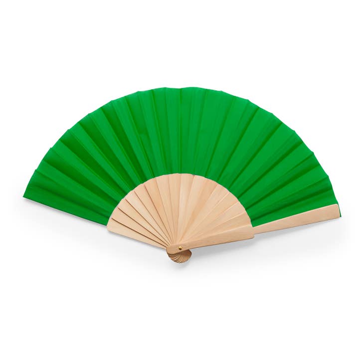 eBuyGB Craft Blanks – wholesale Handheld folding fan – Wood & Polyester Nature Fan 190T Fabric Ribs1