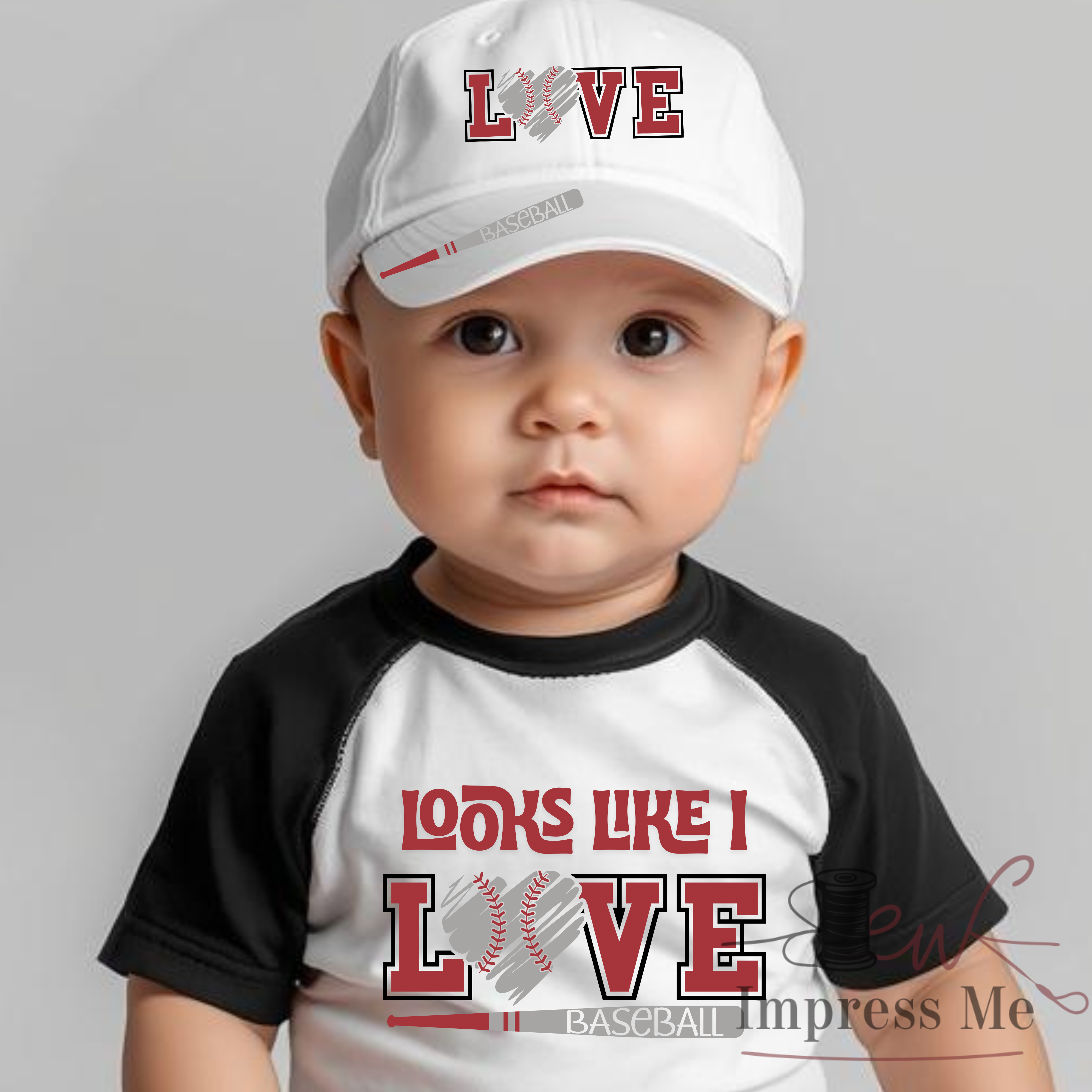 Sew Impress Me - Wholesale Bodysuit (Non-Footed) - Baby - "Looks Like I" Love Baseball Sport Onesie | Baby Apparel3