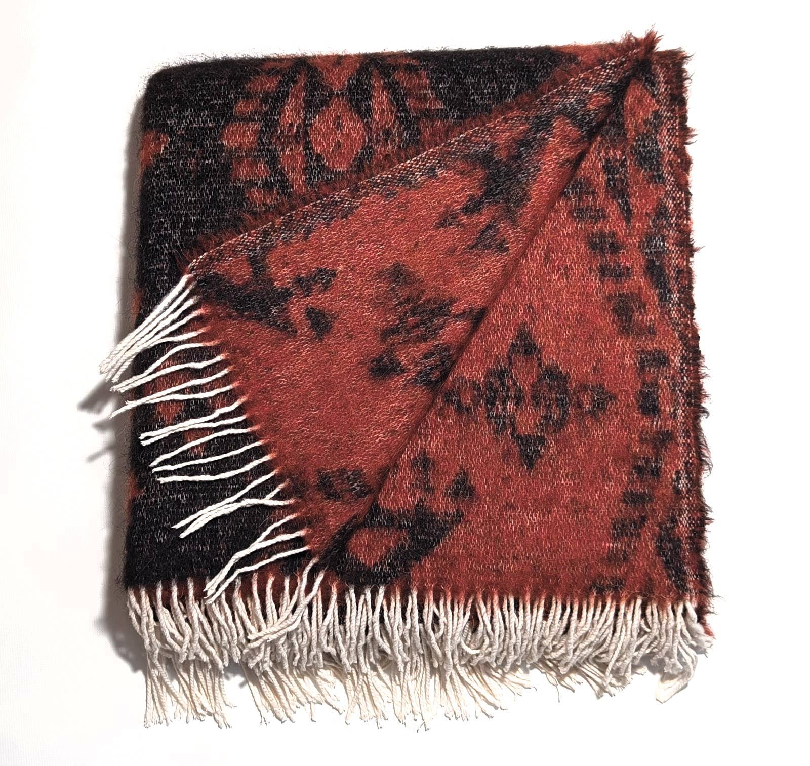 Beat Collection by Lanificio Idealtex Srl – Engroshandel Tæppe – Tribal uld- og alpaka-plaid med etnisk jacquardmønster24