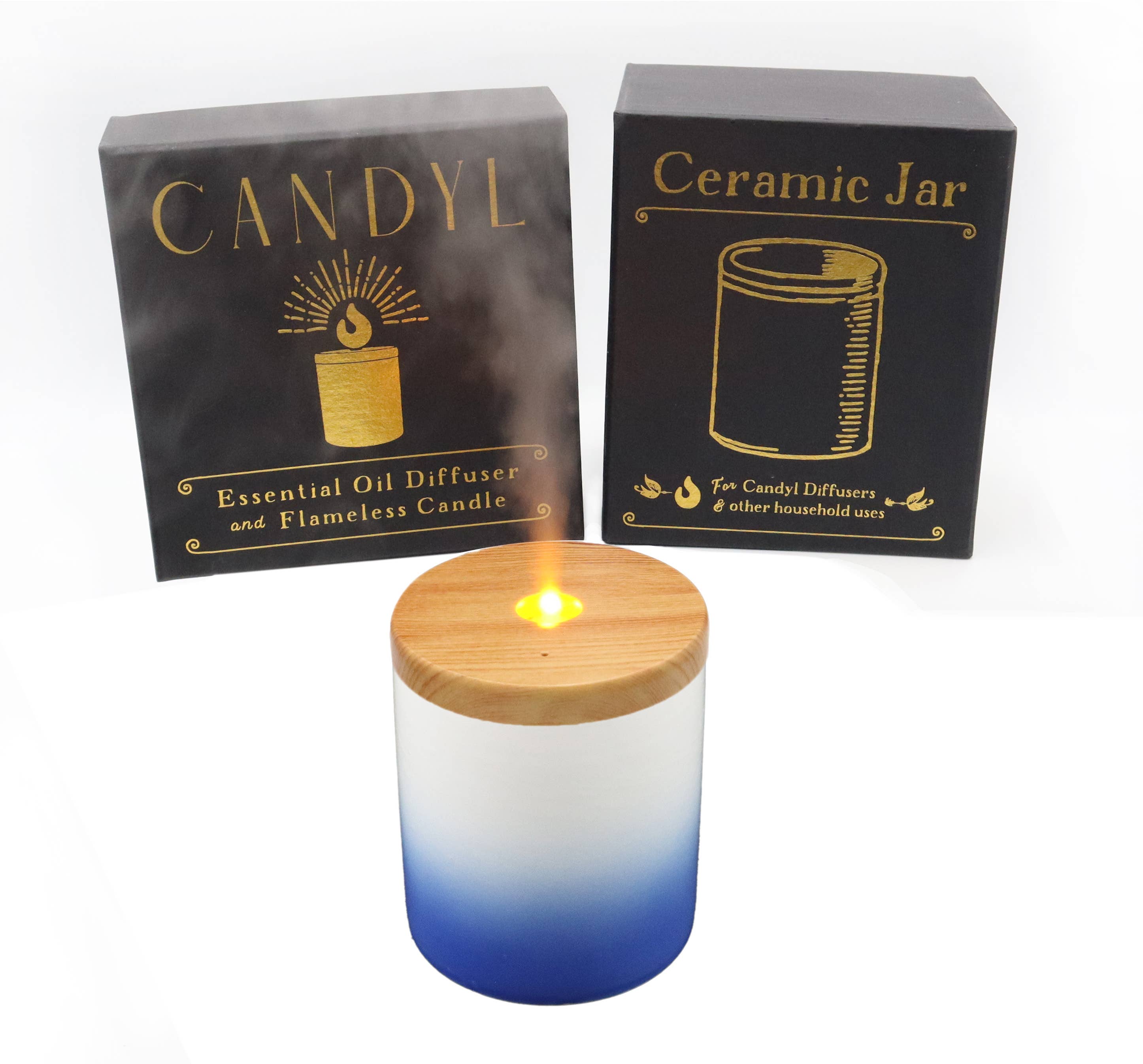 Candyl - Vente Diffuseur électronique - Diffuseur d'Huiles Essentielles Candyl avec Flamme de Lumière de Bougie27