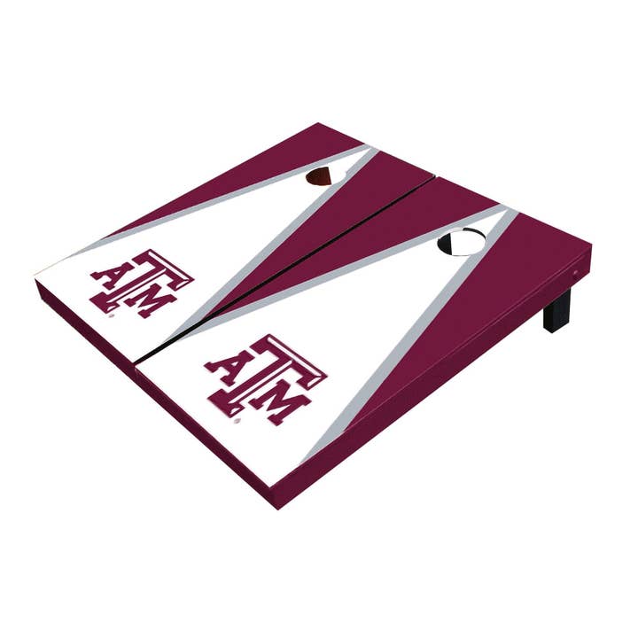 Texas A&M Aggies Triangle All-Weather Cornhole Set for wholesale by Skip's Garage