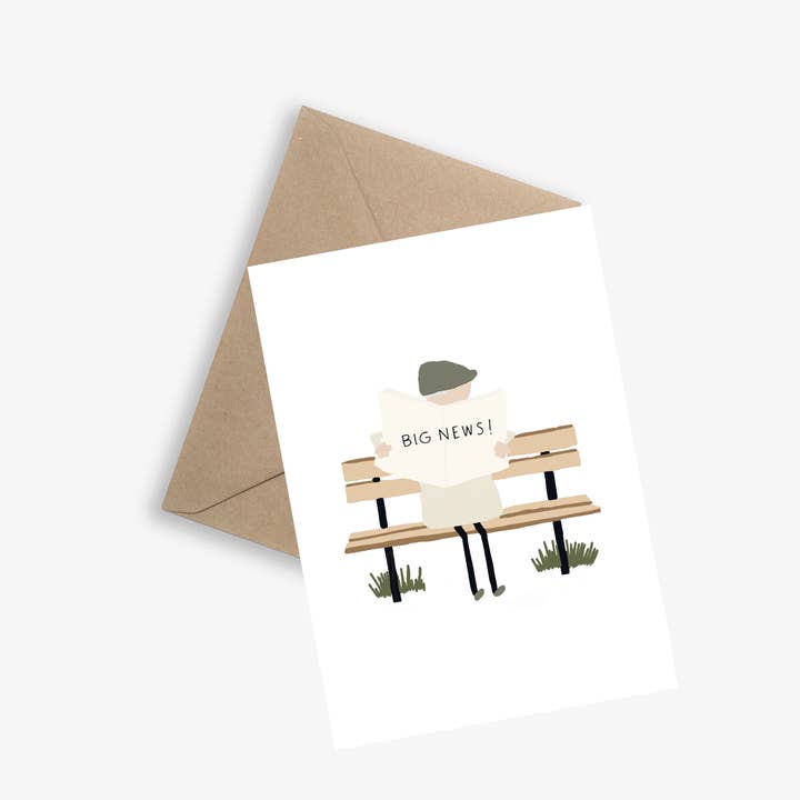 Große Neuigkeiten (große Neuigkeiten) - Einfache Karte für den Großhandel von LE PAPIER GRAPHIQUE