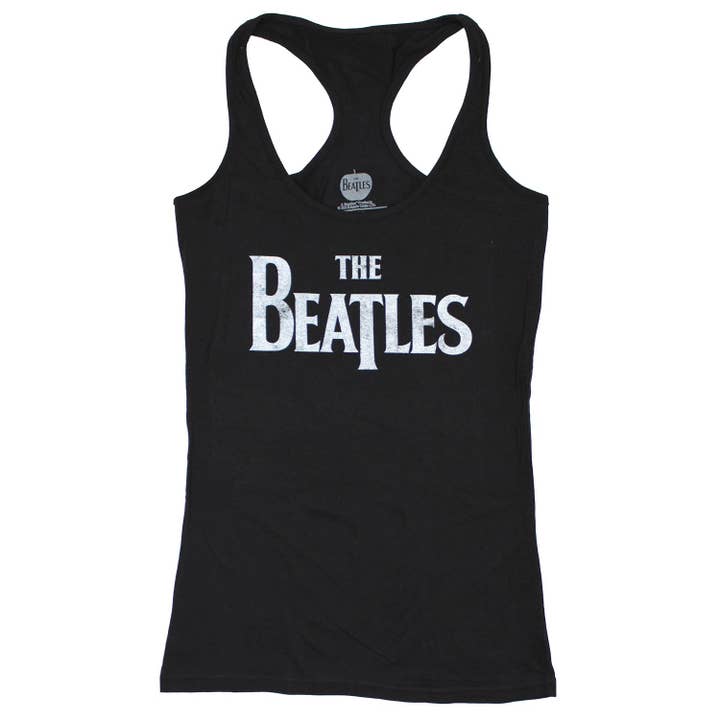 Lange junior tanktop met Beatles Distressed Logo voor kinderen voor wholesale door Rockabilia