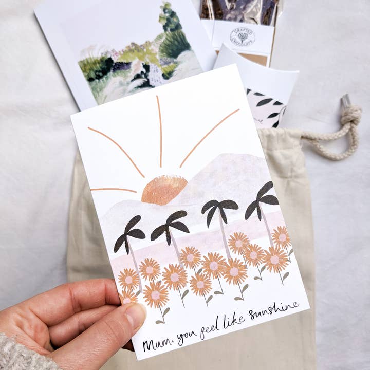 The Hidden Pearl Studio - Vente Carte pour la fête des Mères - Sunshine Mama Carte de vœux2