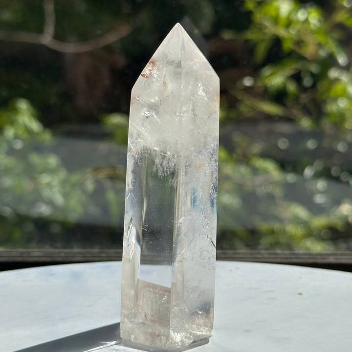 Moon Rituals - Wholesale Spiritual Stone/Crystal - AAAA Large Clear Quartz Tower Obelisk High Quality Crystal Tower Obelisk Healing Crystal christmas crystal gift #116