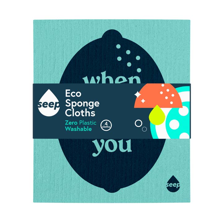 Eco Sponge Cloths (4 cloths) for wholesale by Seep
