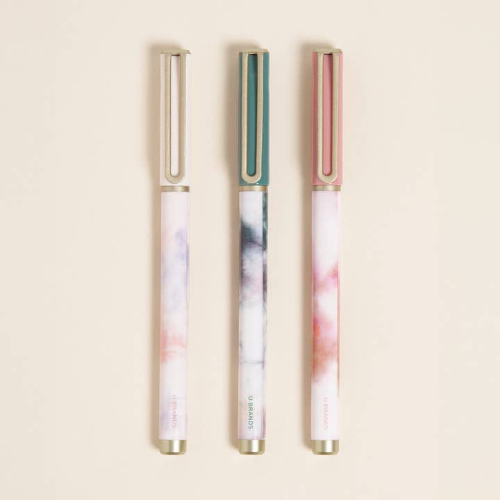 Soft Dye Felt Tip Pens, 3 CT Assorted Colors for wholesale by U Brands