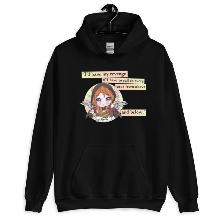Felpa con cappuccio unisex design chibi di Kaalia Of The Vast per la vendita all'ingrosso da parte di Mega Chibi