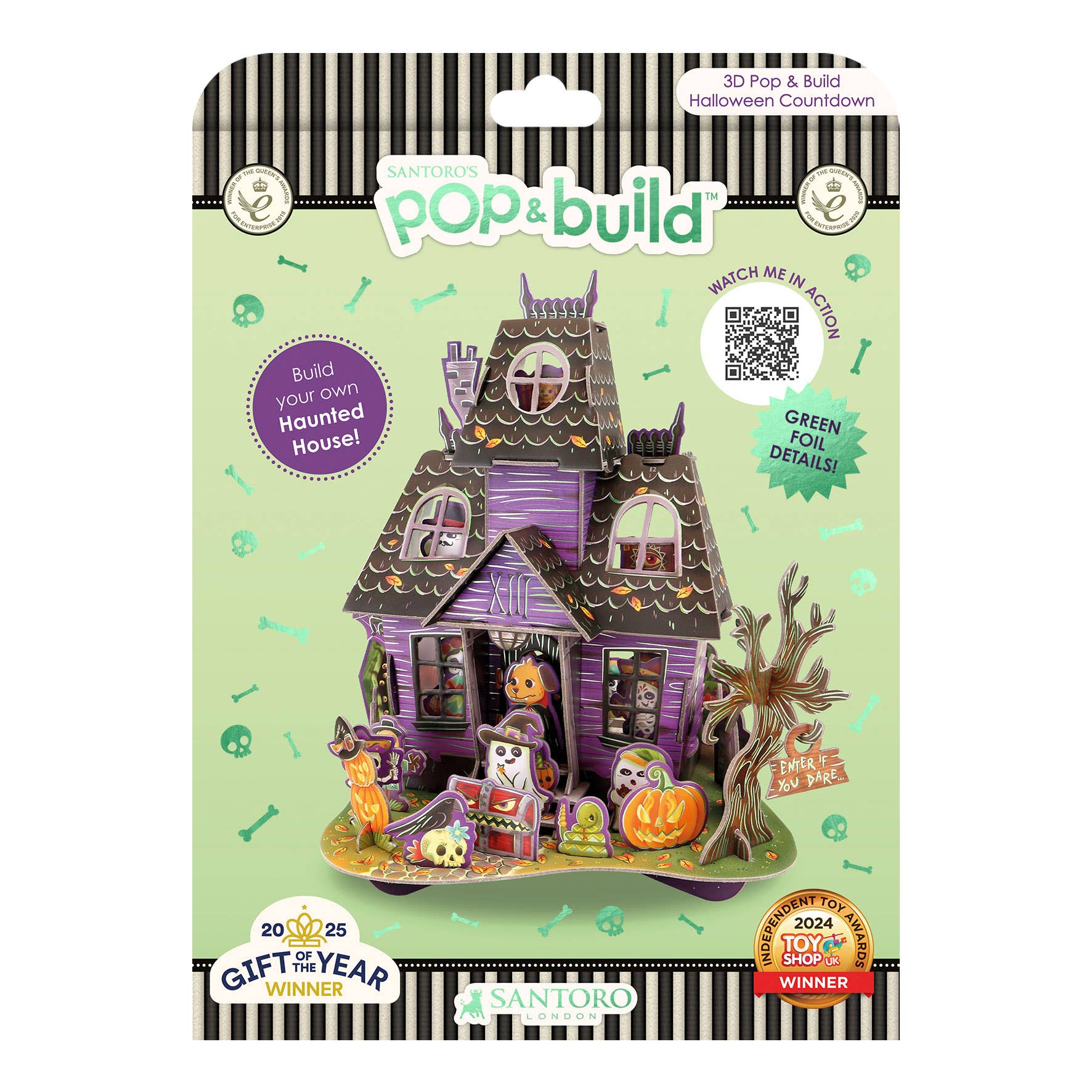 Santoro London - Wholesale Kerstdecoratie - Pop en Bouw - Halloweenhuis4