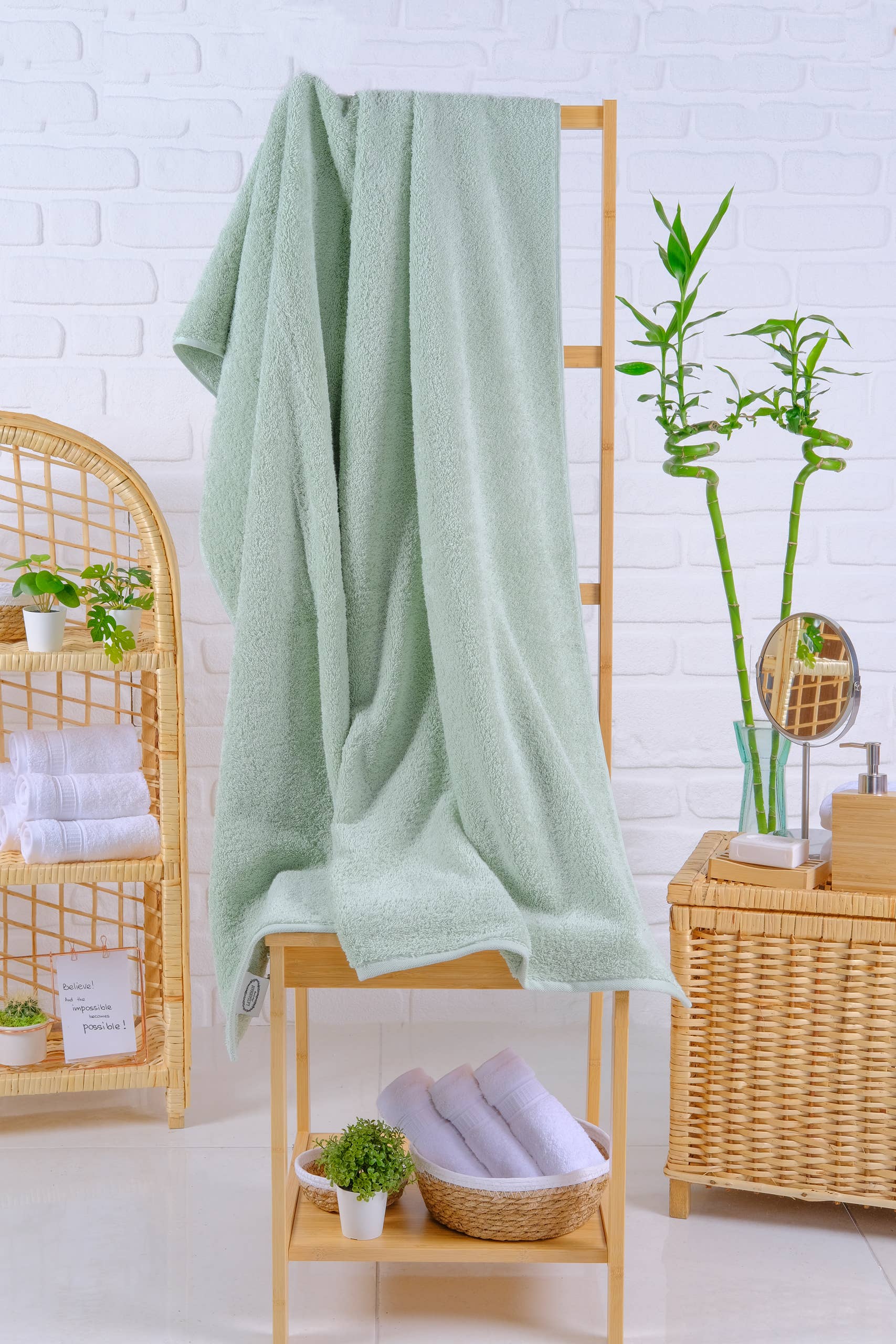 La Hammam - Wholesale Bath Towel - Bath Sheet Turkish Towels Genuine Cotton Oversized 40" x 80"5