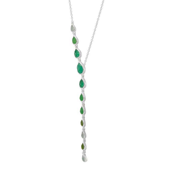 Silpada 'Polished Perfection' Silver Quartz Lariat Necklace for wholesale by Silpada