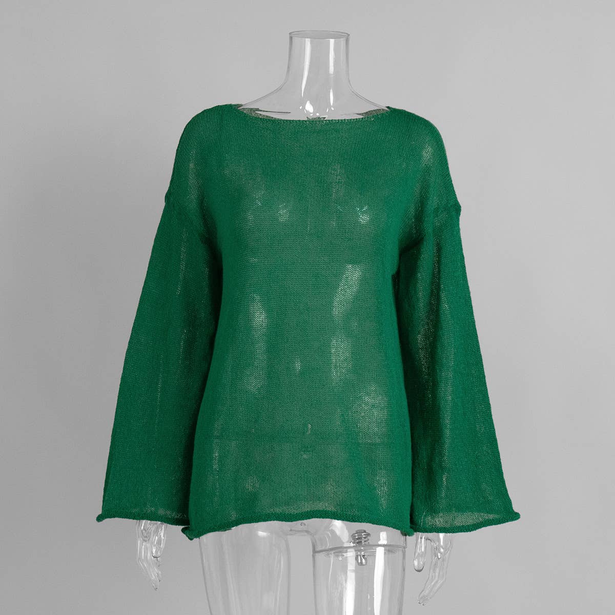 Hope & Sunshine - Wholesale Knit Top - Women's - Hollow Knit Bell Sleeve T-Shirt For Women6