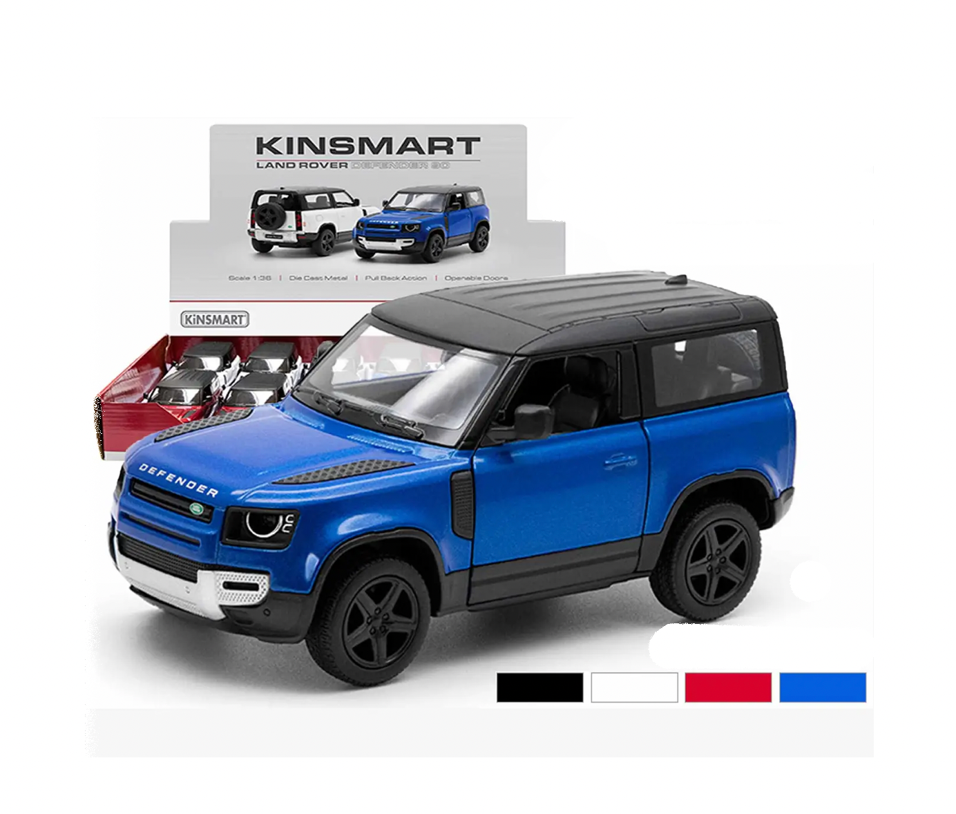 Luna Die-cast Cars – Carro/camião de brinquedo - Crianças por atacado – Carro em metal fundido LAND ROVER DEFENDER 90 de 13 cm0