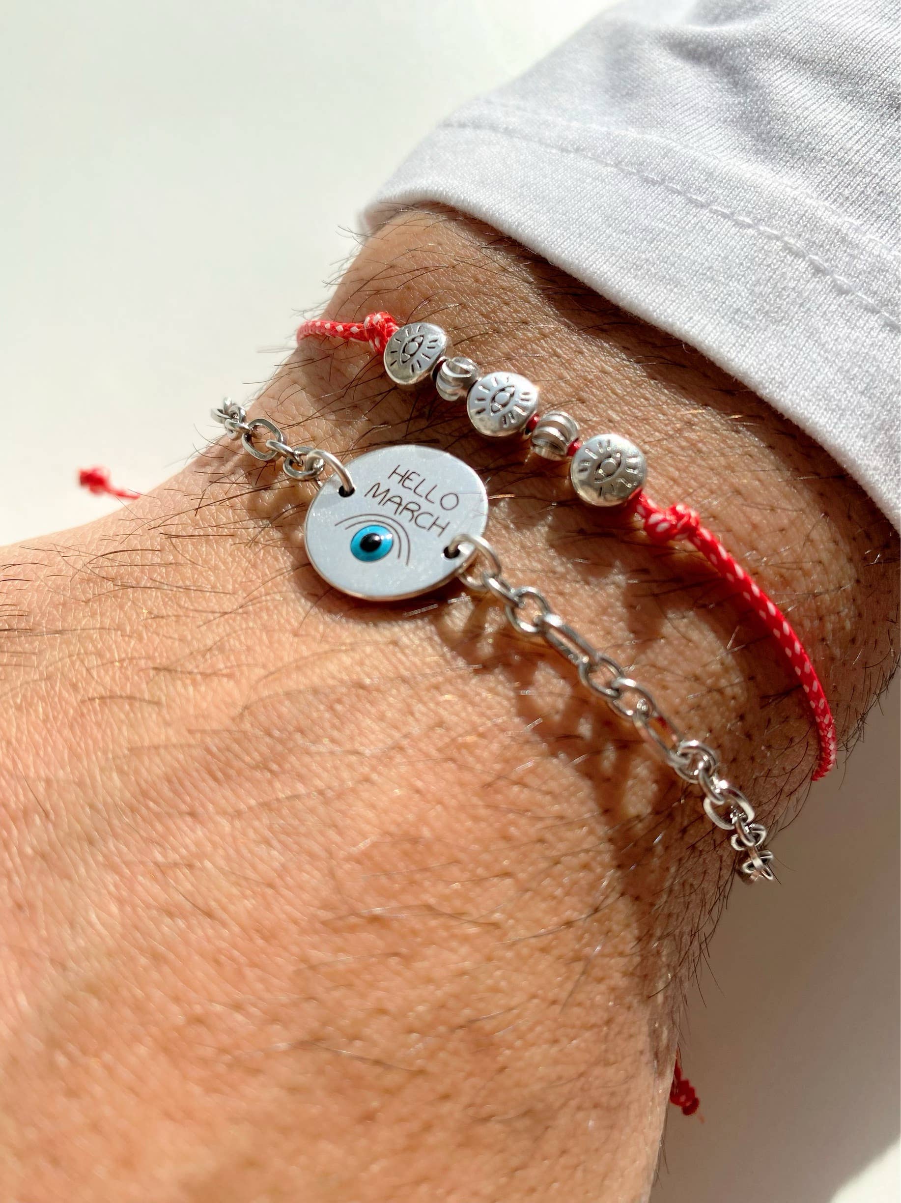 Christina Christi - Wholesale Charm/Dangle Bracelet - March Bracelets Men, Spring Bracelets0