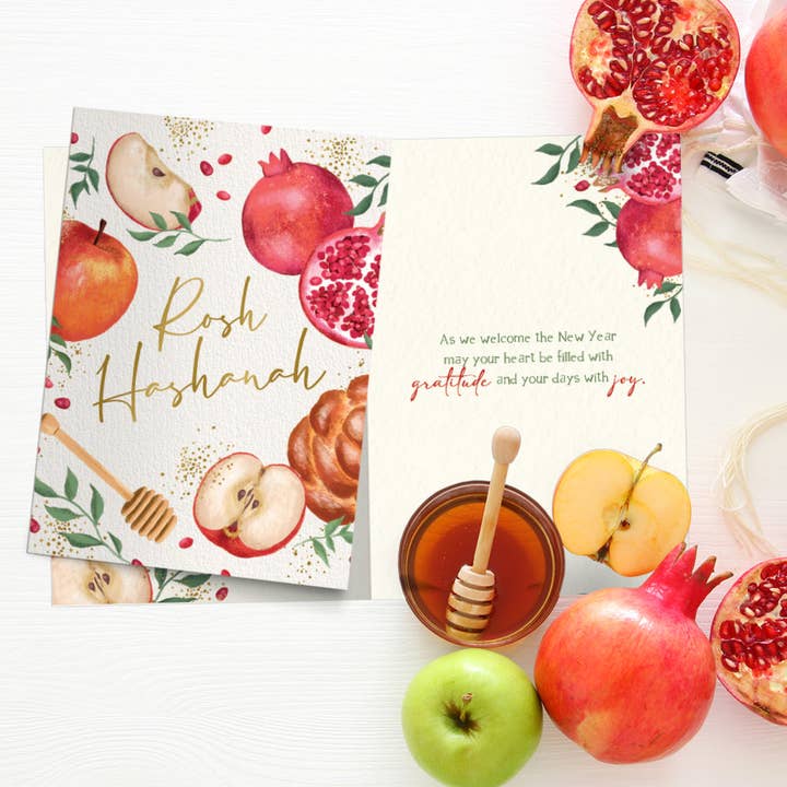 Tree-Free Greetings - Wholesale Rosh Hashanah Card - Welcome Gratitude Rosh Hashanah SKU 223201
