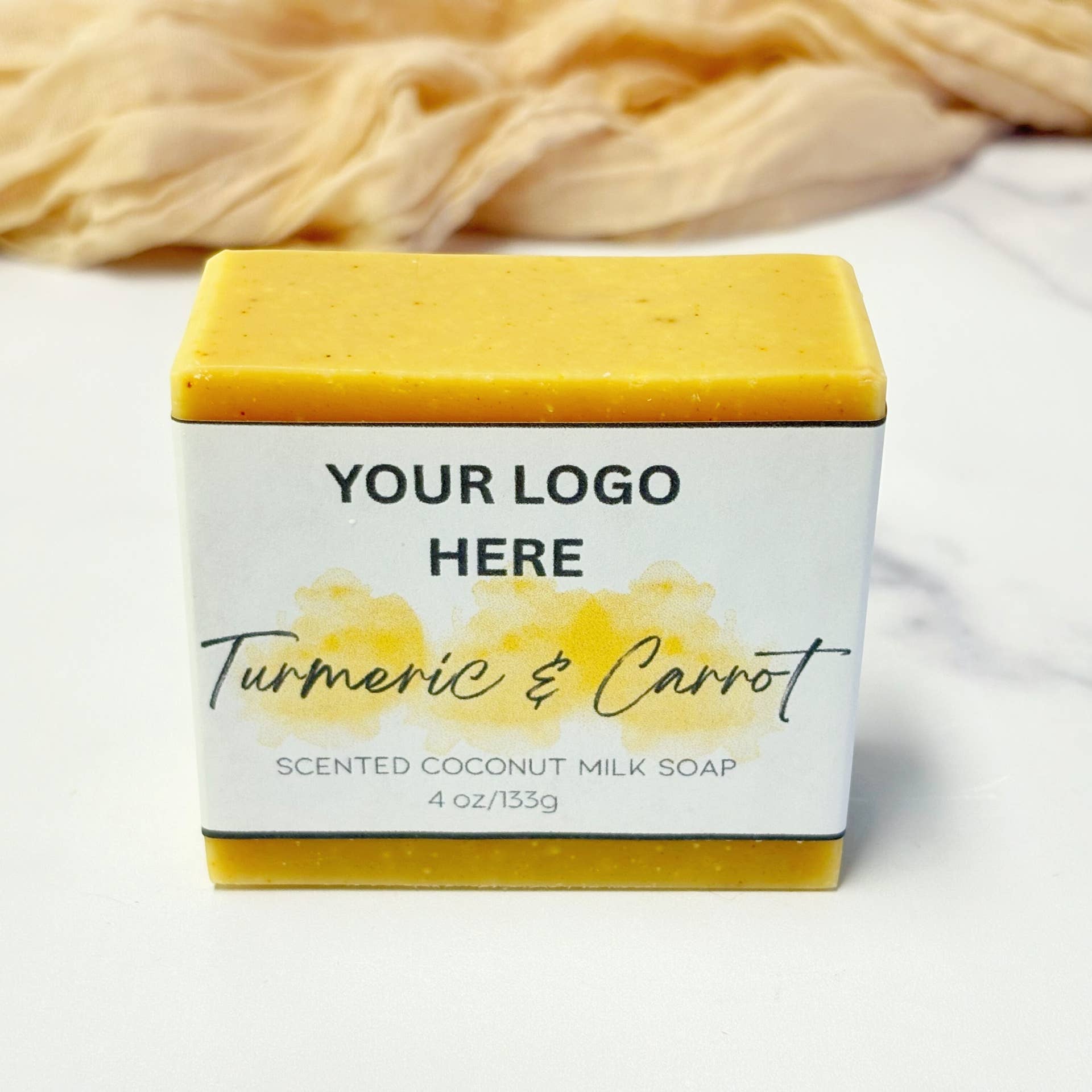 Serenity Soaps By Aki - Wholesale Bar Soap - Private Label | Turmeric & Carrot Soap Bar2