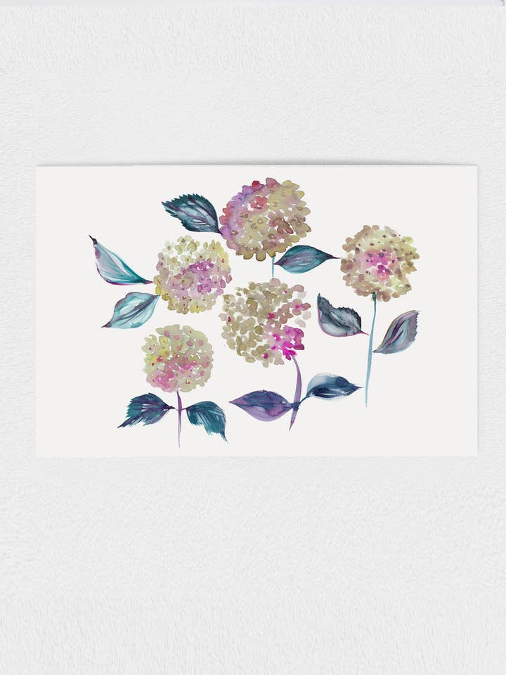 HORTENSIA - IMPRESSION PAPIER pour la vente par Art of Marina