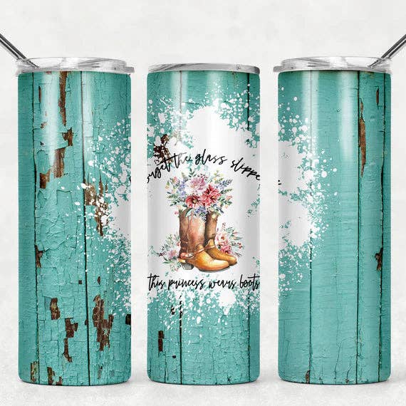 Chaussons Oubliez le verre turquoise pour la vente par Triple D's Tumblers n More
