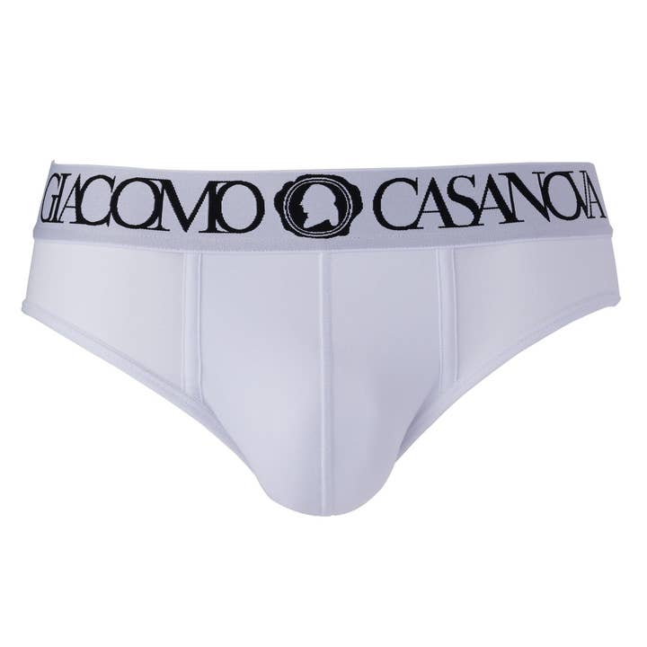 Underkläder brief - Vit/Vit Ref. 0002B för wholesale av Giacomo Casanova Style