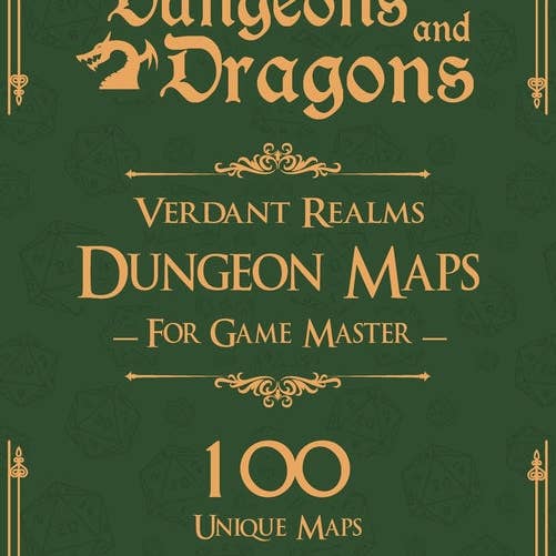 Books by splitShops - Wholesale Transportation - Dungeons and Dragons Verdant Realms Dungeon Maps for Game Masters Vol 2: 100 Unique Forest Maps and Stories for TTRPGs - Paperback
