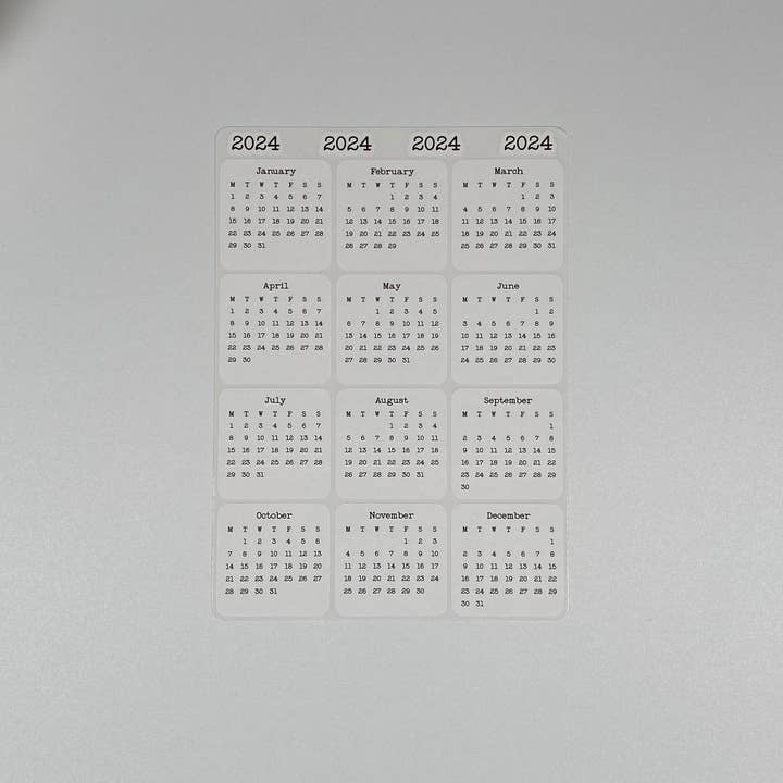 Fig Tree Works - Wholesale Sticker - Micro Calendar Stickers1