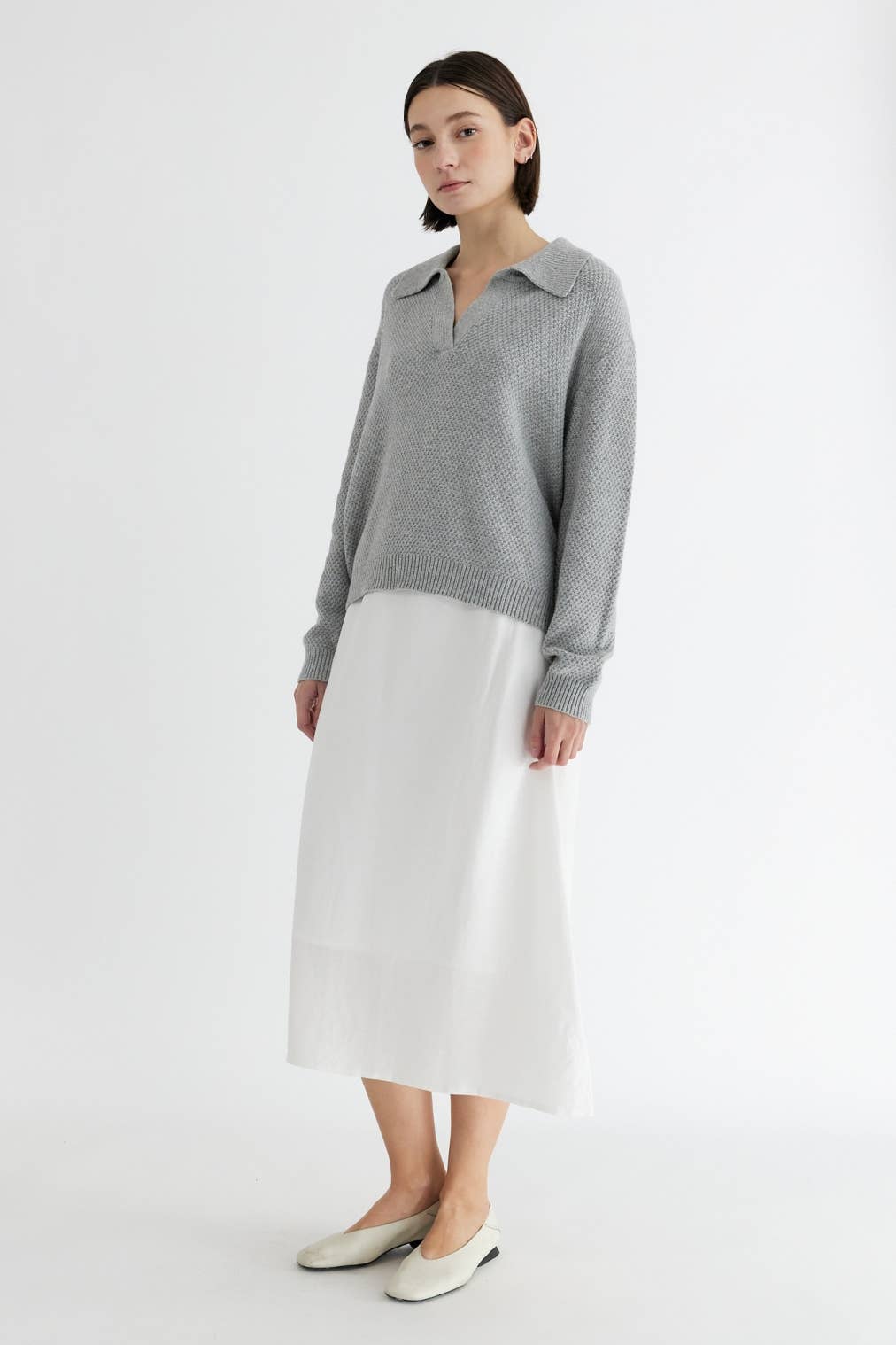 MOD REF - Wholesale Knit Sweater - Women's - The Archie Sweater | Polo Collared Knit Sweater24